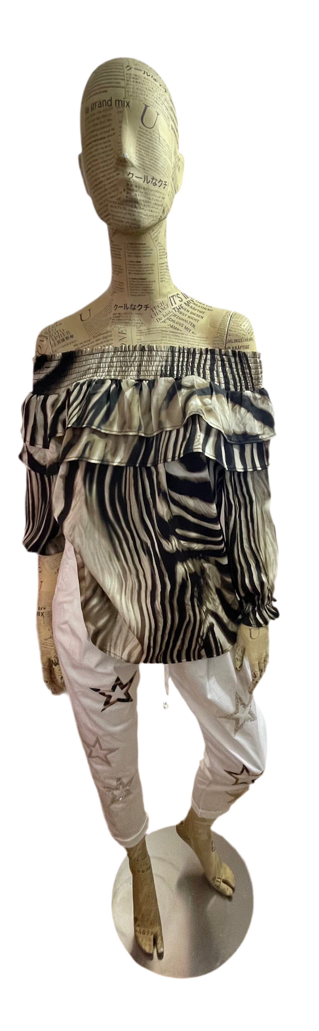 Sarah Tempest tensil trousers with star motif