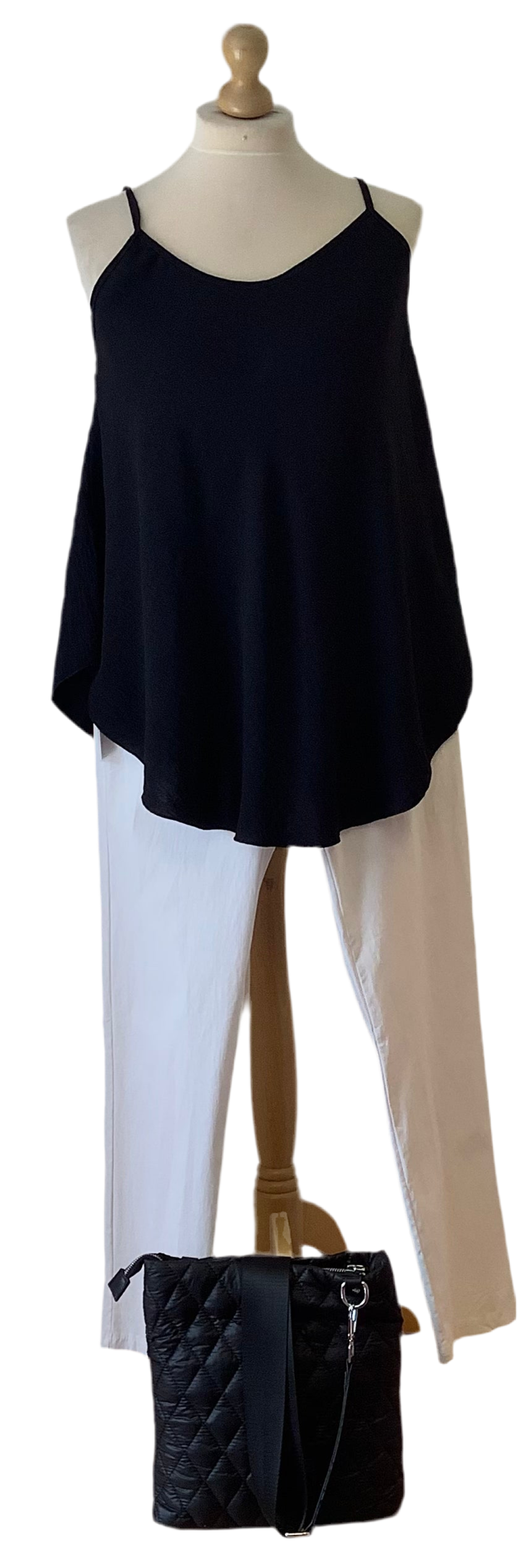 Vest Top with curved hem