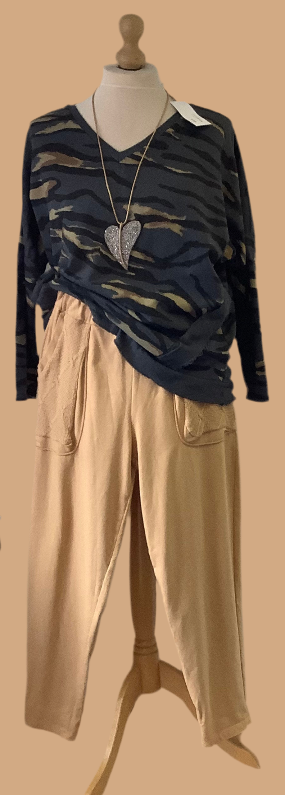 Irena Jersey Lounge Pants With Knitted Pocket