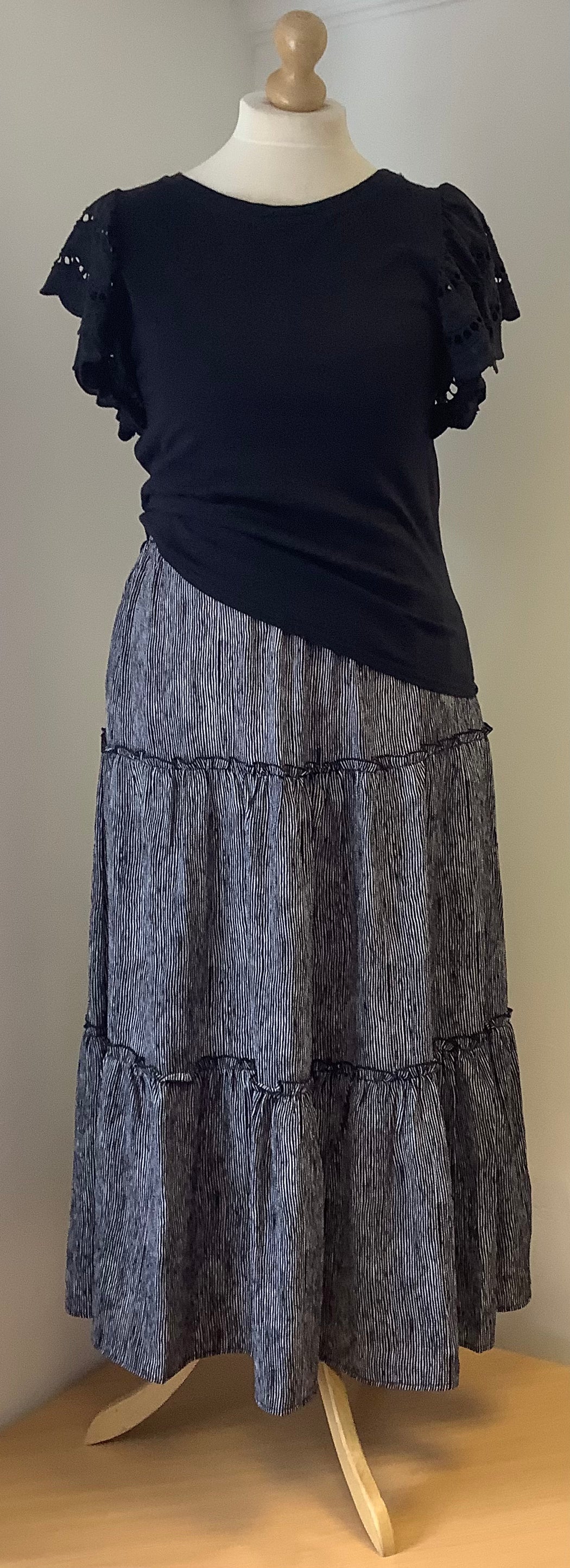 Malissa J three tier skirt