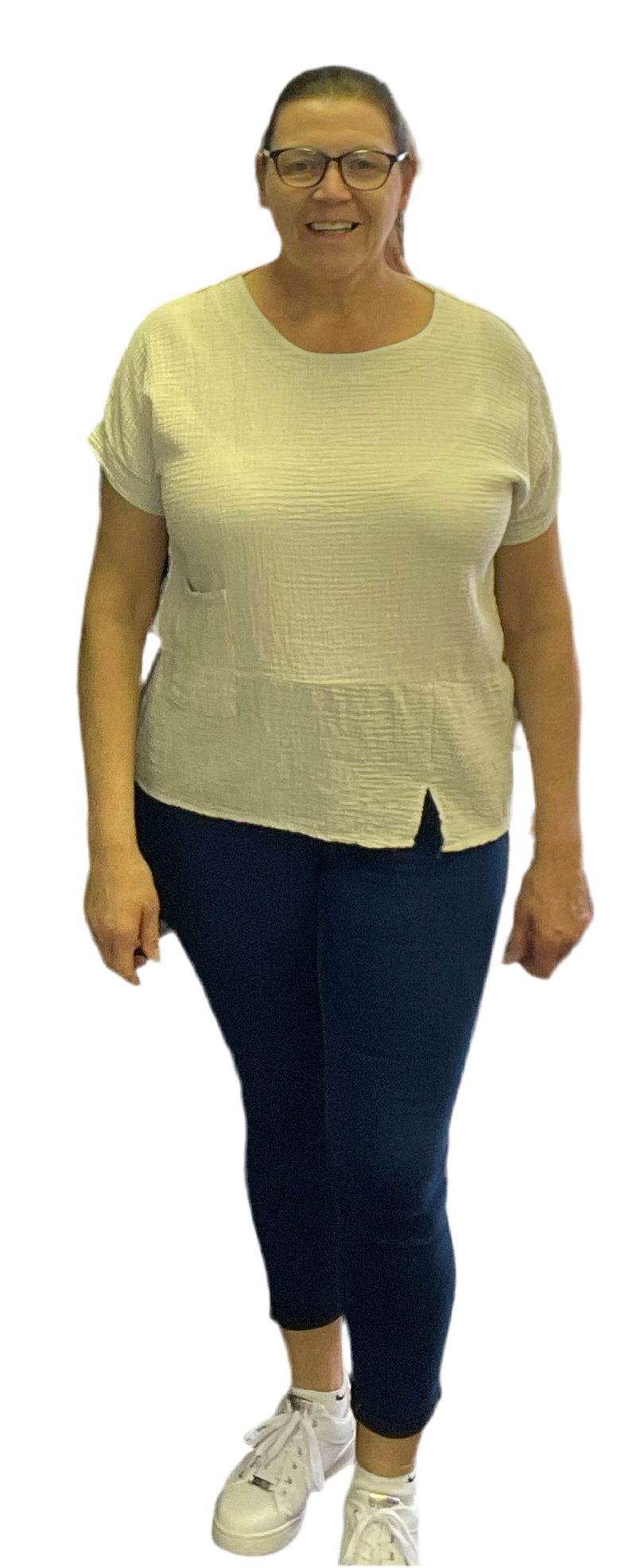 Sarah Tempest short sleeve waffle top