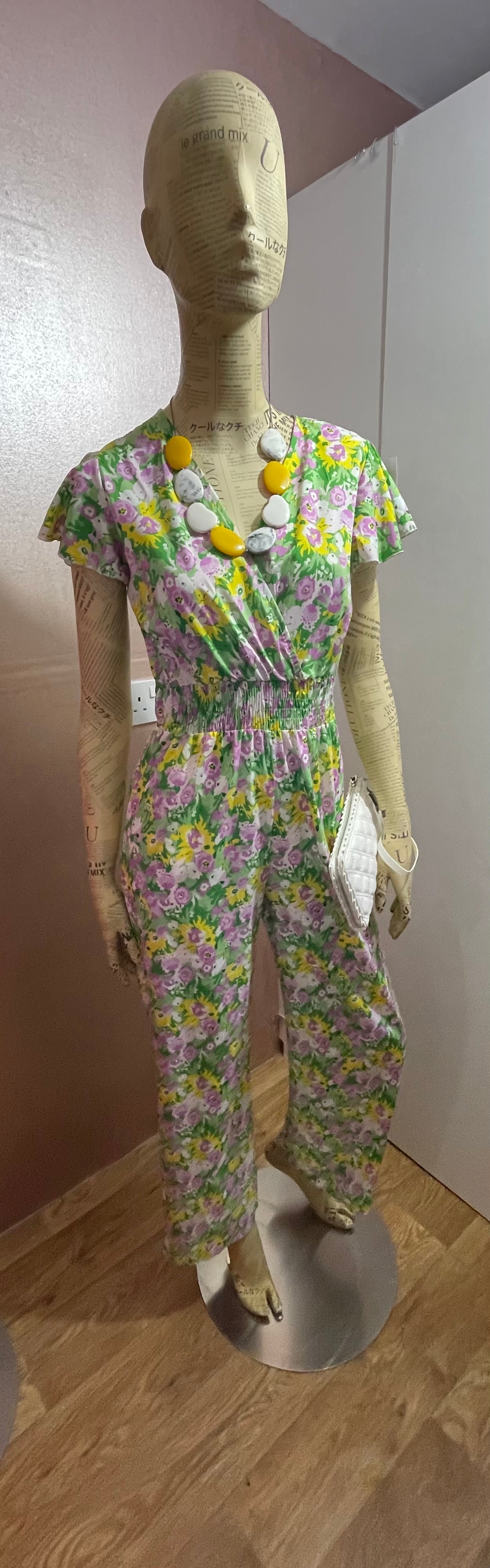 Floral print jumpsuit