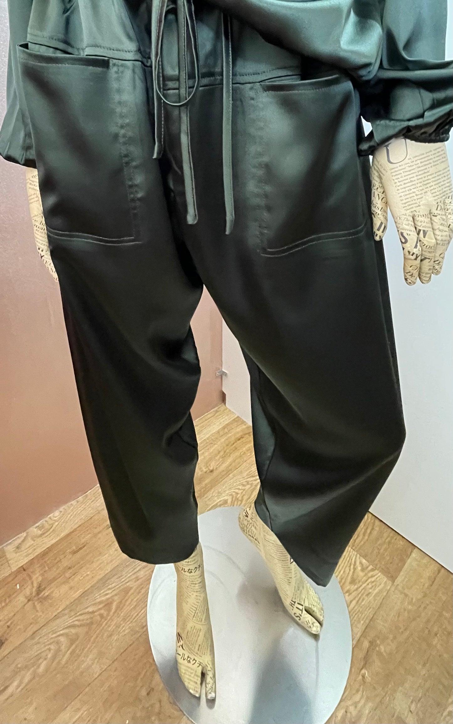 Malissa J Fisherman Satin Trousers