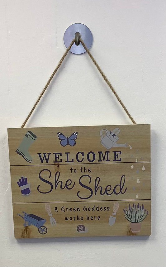 “She Shed” garden sign 30cm