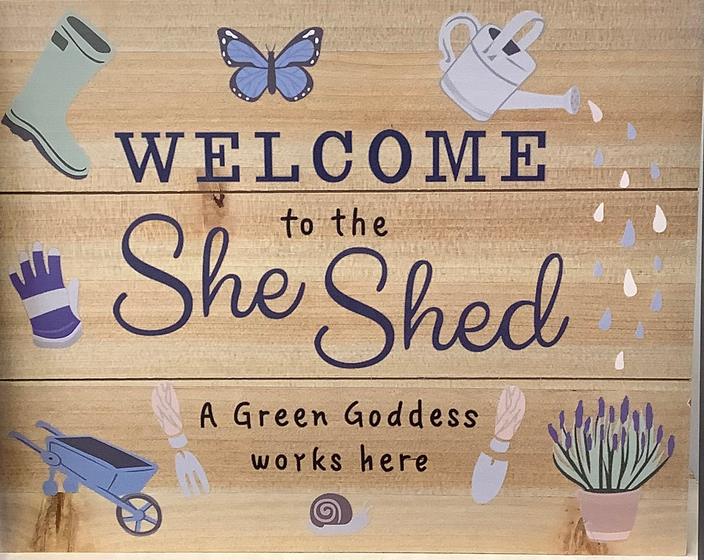 “She Shed” garden sign 30cm