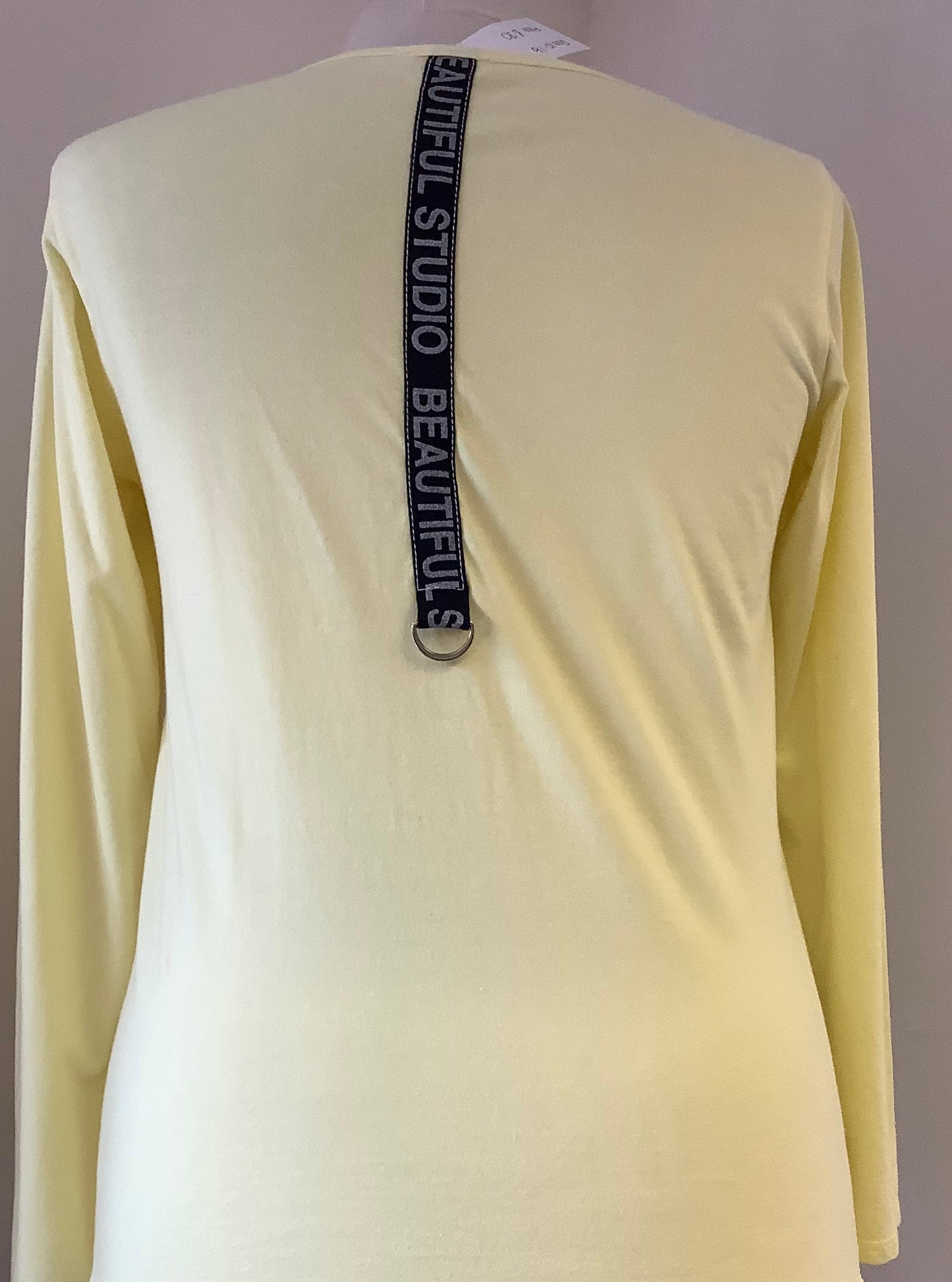 Diamanté heart long sleeve top