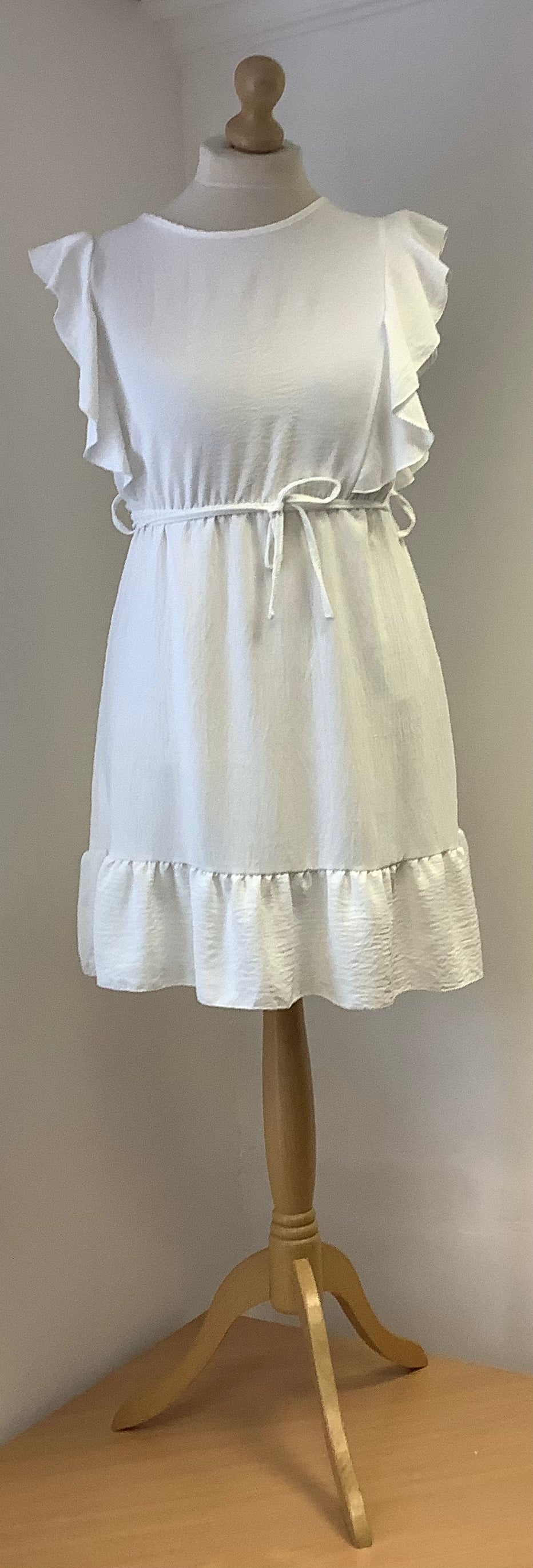 Frill sleeve dress with elasticated waistband