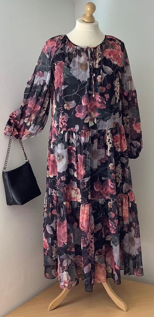 Malissa J floral long sleeve dress