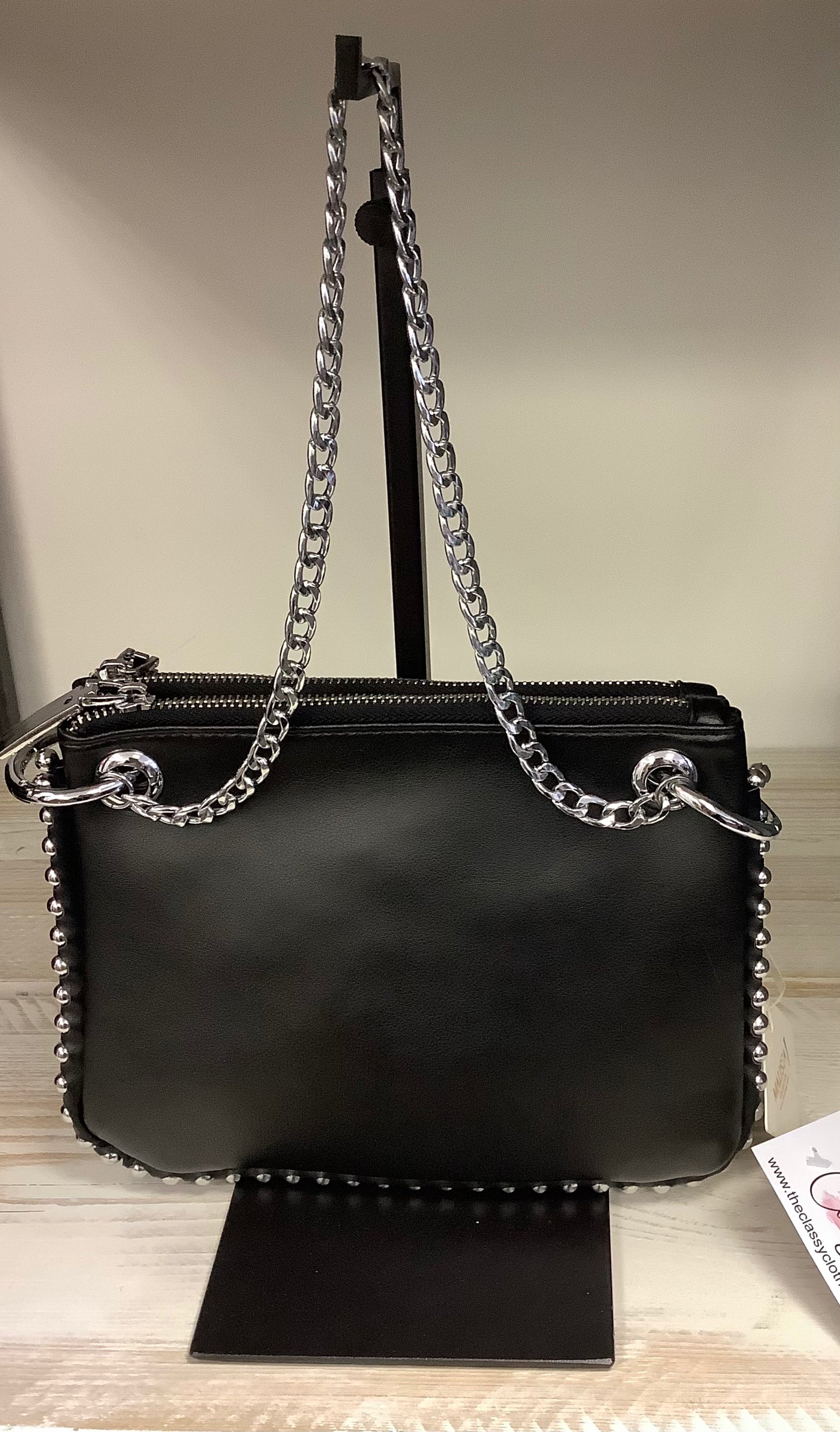 Malissa J ball trim bag with chain strap