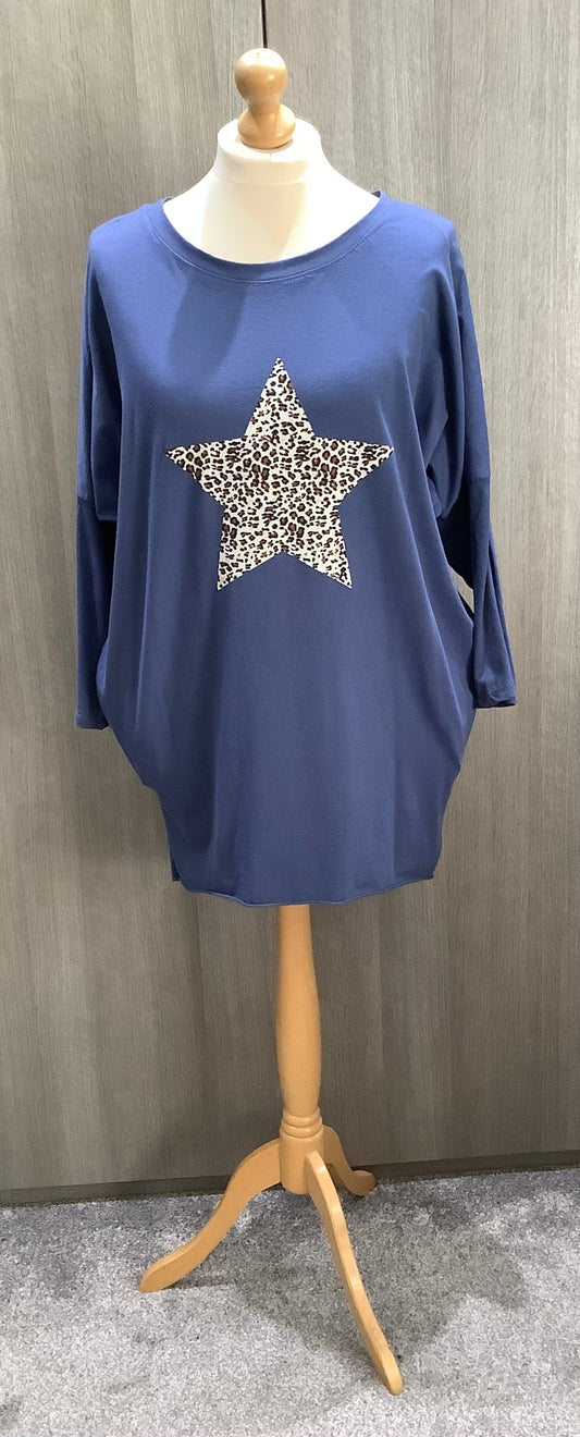 Leopard Print Star Tunic